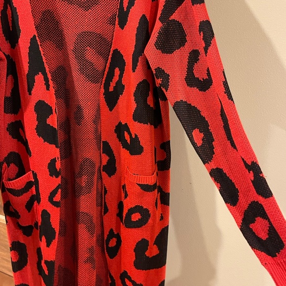 Leopard print duster sweater - Picture 5 of 6